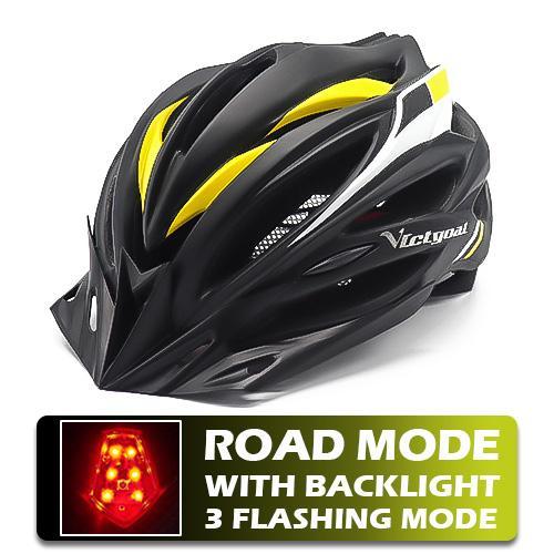 Pro Bicycle Helmets With LED Back Light - Indigo-Temple