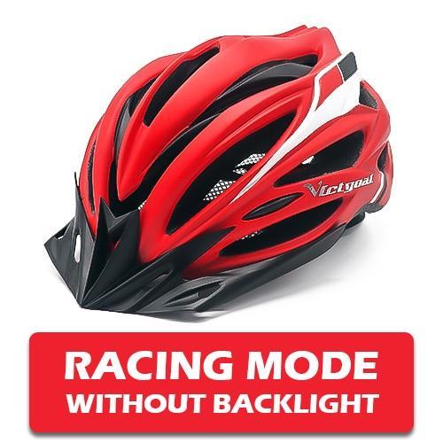 Pro Bicycle Helmets With LED Back Light - Indigo-Temple