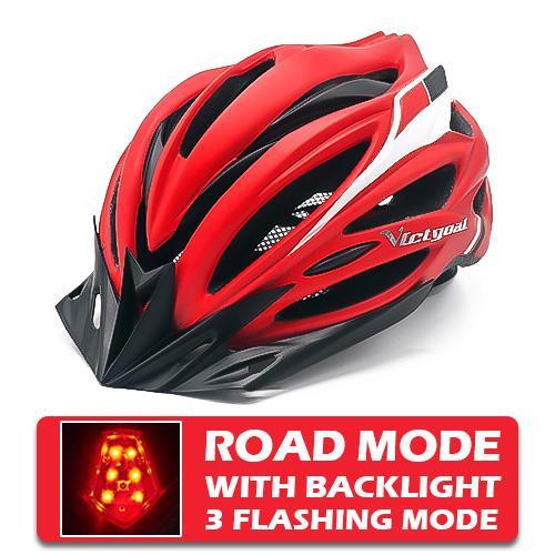 Pro Bicycle Helmets With LED Back Light - Indigo-Temple