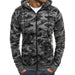Men's TACTICAL Camouflage Zipped Hoodies - Indigo-Temple