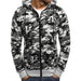 Men's TACTICAL Camouflage Zipped Hoodies - Indigo-Temple