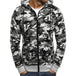 Men's TACTICAL Camouflage Zipped Hoodies - Indigo-Temple
