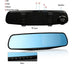HD Mirror Cam - 1080P With 4.3" Digital Screen Car DVR - Indigo-Temple