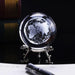 3D Laser-Engraved Decorative Crystal Globe - Indigo-Temple