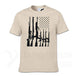 Second Amendment US Flag T-Shirt - Indigo-Temple