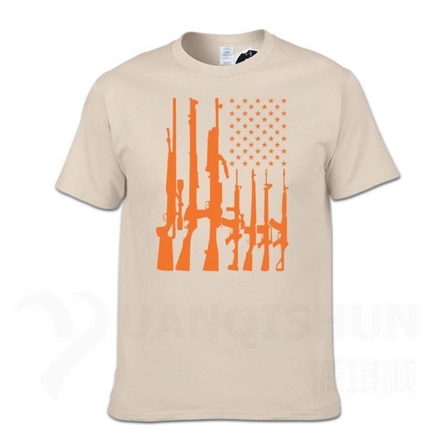 Second Amendment US Flag T-Shirt - Indigo-Temple