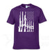 Second Amendment US Flag T-Shirt - Indigo-Temple