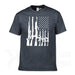 Second Amendment US Flag T-Shirt - Indigo-Temple
