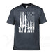 Second Amendment US Flag T-Shirt - Indigo-Temple