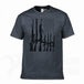 Second Amendment US Flag T-Shirt - Indigo-Temple
