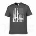 Second Amendment US Flag T-Shirt - Indigo-Temple