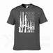 Second Amendment US Flag T-Shirt - Indigo-Temple