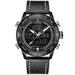 NAVIFORCE Jupiter™ Tactical Water Resistant Analog & Digital Hand Watch - Indigo-Temple