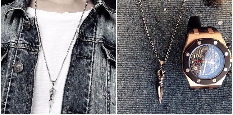 Spear -  Pendants Necklace - Indigo-Temple