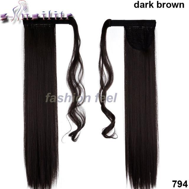 S-noilite™ Straight/Wavy 23" Ponytail Extension - Indigo-Temple