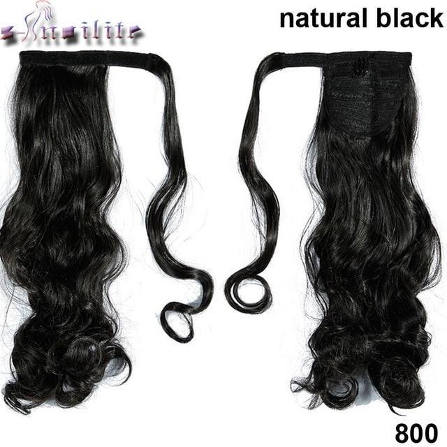 S-noilite™ Straight/Wavy 23" Ponytail Extension - Indigo-Temple