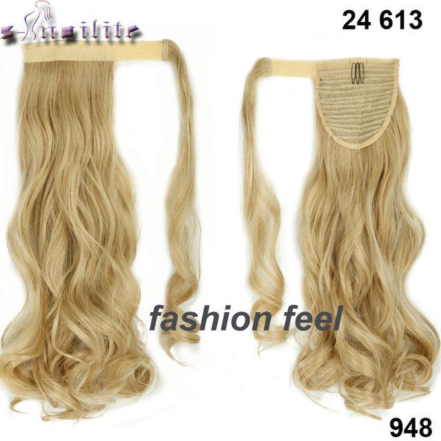 S-noilite™ Straight/Wavy 23" Ponytail Extension - Indigo-Temple