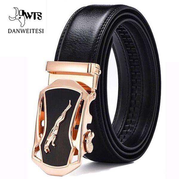 Smart Automatic Genuine Leather Belts For Men - Indigo-Temple