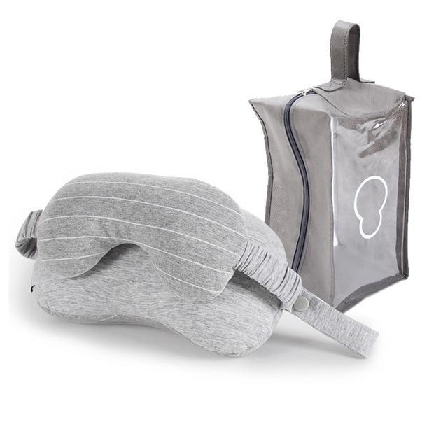 2 IN 1 Travel Mask & Neck Pillow - Indigo-Temple