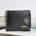 PIROYCE™ Classic Snap-Button Leather Wallet - Indigo-Temple