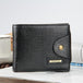 PIROYCE™ Classic Snap-Button Leather Wallet - Indigo-Temple