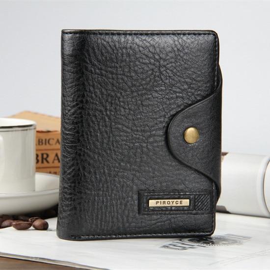 PIROYCE™ Classic Snap-Button Leather Wallet - Indigo-Temple