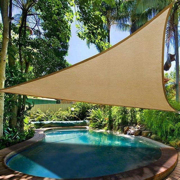 Anti-UV Protective Outdoor Triangle Shade Sail - Indigo-Temple