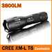 T6 3800LM ZOOMABLE LED FLASHLIGHT - Indigo-Temple