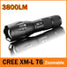 T6 3800LM ZOOMABLE LED FLASHLIGHT - Indigo-Temple