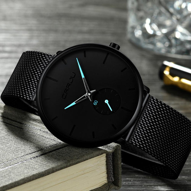 CRRJU™ Unisex Casual Ultra-Slim Watch - Indigo-Temple