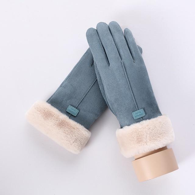 Noble™ Cashmere Touch Screen Gloves with Double Thick Plush - Indigo-Temple