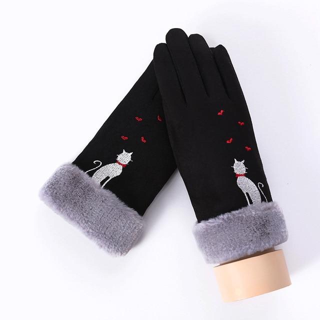 Noble™ Cashmere Touch Screen Gloves with Double Thick Plush - Indigo-Temple