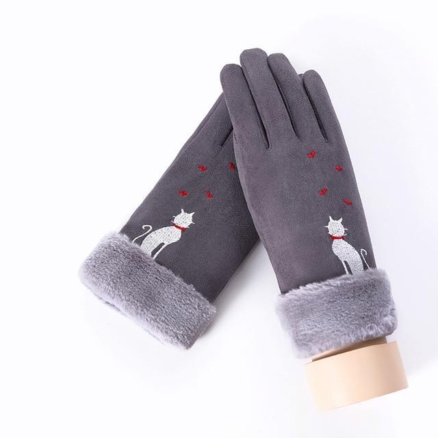Noble™ Cashmere Touch Screen Gloves with Double Thick Plush - Indigo-Temple