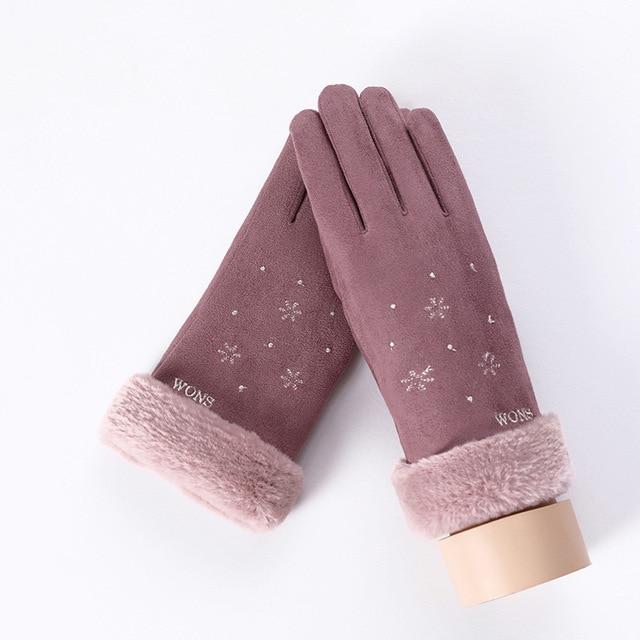 Noble™ Cashmere Touch Screen Gloves with Double Thick Plush - Indigo-Temple