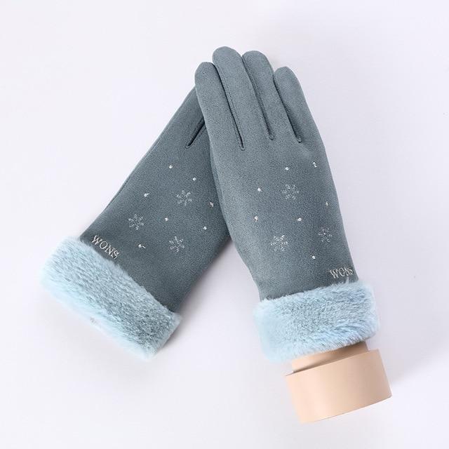 Noble™ Cashmere Touch Screen Gloves with Double Thick Plush - Indigo-Temple