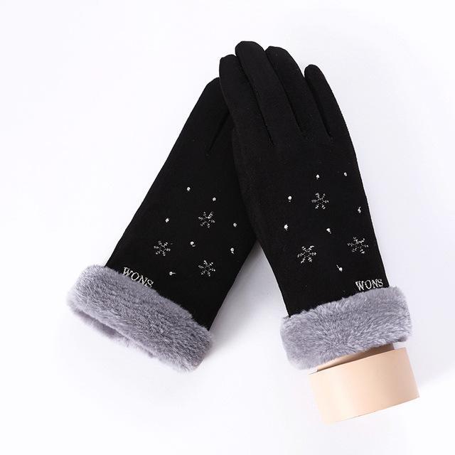 Noble™ Cashmere Touch Screen Gloves with Double Thick Plush - Indigo-Temple