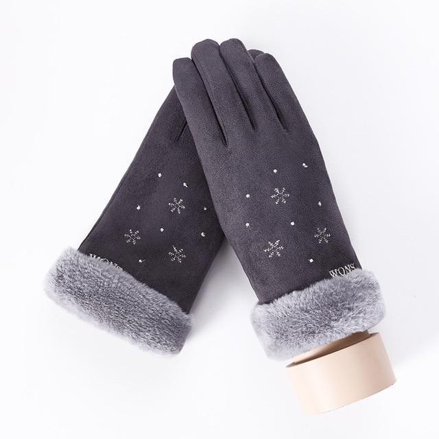 Noble™ Cashmere Touch Screen Gloves with Double Thick Plush - Indigo-Temple