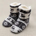 Unisex Cozy Cotton Slipper Boots - Indigo-Temple