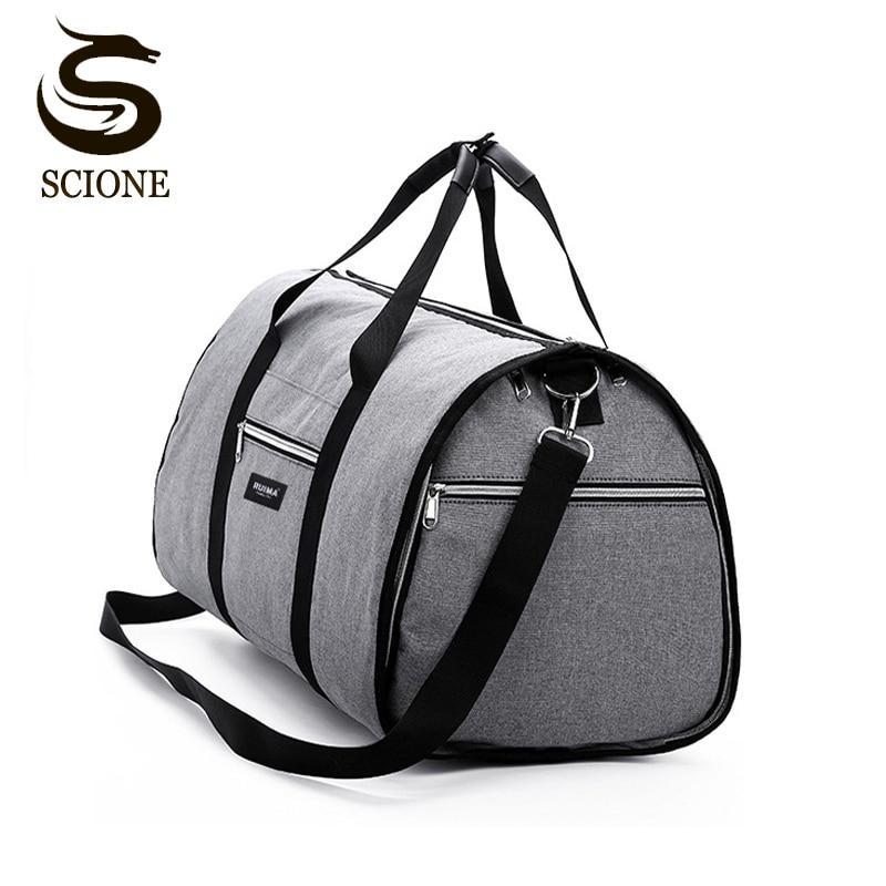 Shipmaster™  Convertible Anti-Wrinkle Travel Duffel Bag - Indigo-Temple