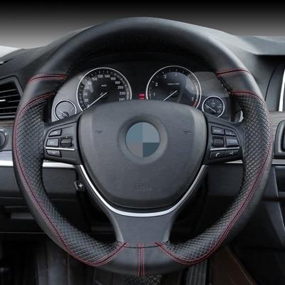 DIY Genuine Leather Steering Wheel Cover - Indigo-Temple