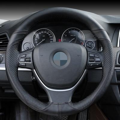 DIY Genuine Leather Steering Wheel Cover - Indigo-Temple