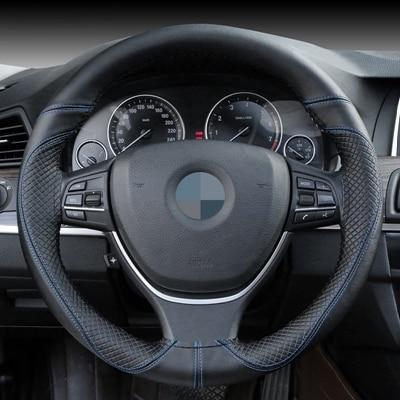 DIY Genuine Leather Steering Wheel Cover - Indigo-Temple
