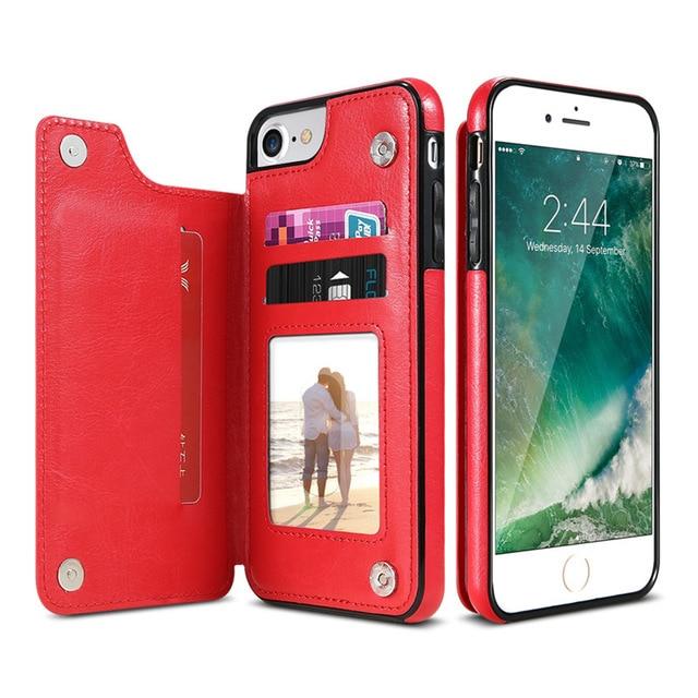 Flip Wallet Case For iPhone & Samsung - Indigo-Temple