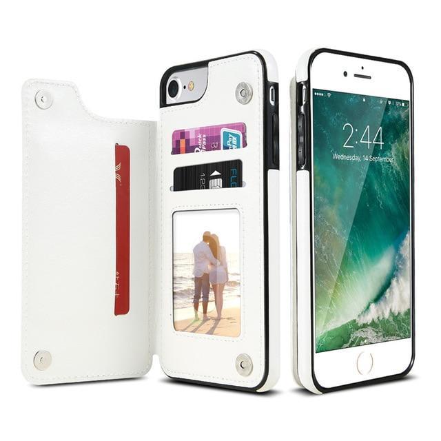 Flip Wallet Case For iPhone & Samsung - Indigo-Temple