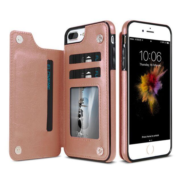 Flip Wallet Case For iPhone & Samsung - Indigo-Temple