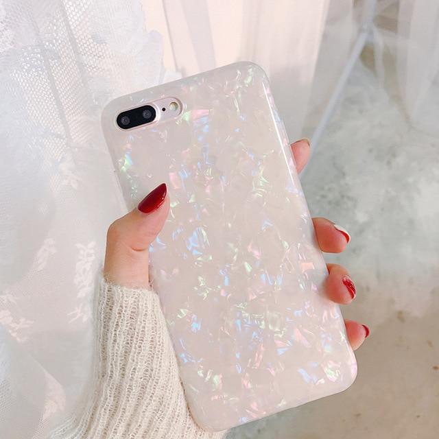 Glitter Bling Soft-Shell Case for iPhone - Indigo-Temple