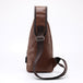 Single-Strap Leather Sling Bag with USB Port - Indigo-Temple