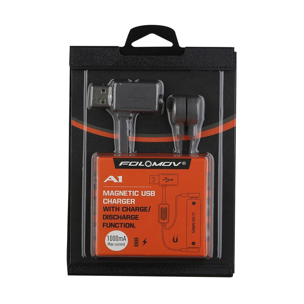 Magnetic USB Li-ion battery Charger - Indigo-Temple