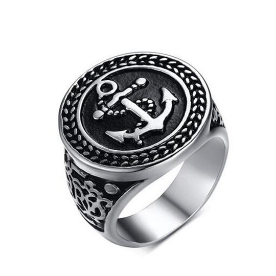 Eden - Vintage Anchor Ring - Indigo-Temple