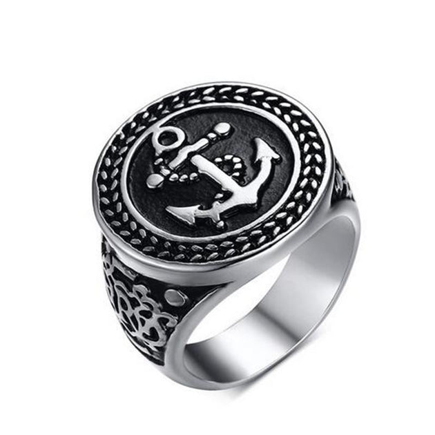 Eden - Vintage Anchor Ring - Indigo-Temple